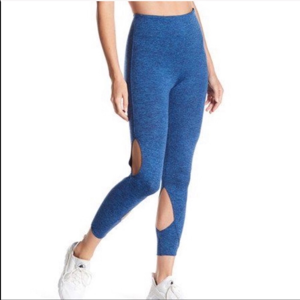 Free People Movement Cutout Halo Leggings in Blue Size Small